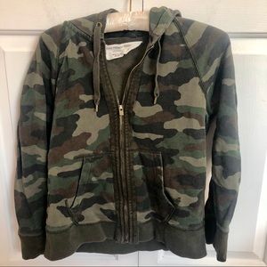 J Crew Plush French Terry Camo 